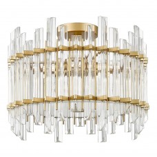 Φωτιστικό Οροφής 6xG9 230V Χρυσαφί με Κρύσταλλα ALEXANDRIA